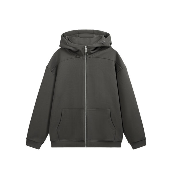 Smart Temperature Control Velvet Zipper Hooded Jacket - Image 8