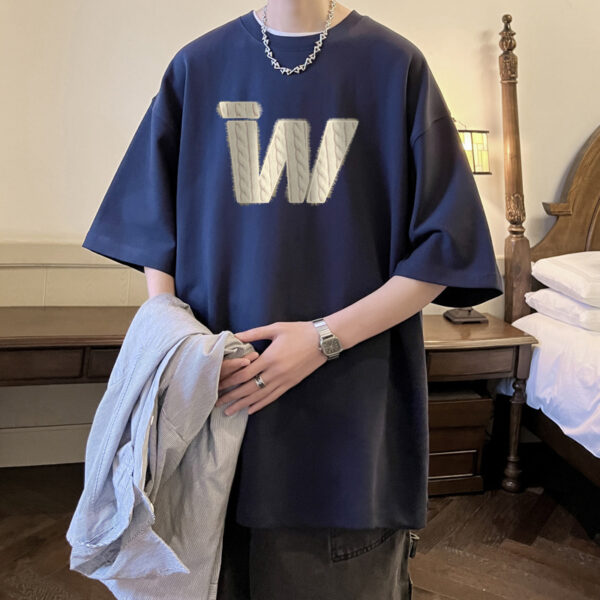 American Retro Cotton Heavy T-shirt Half Sleeve - Image 6